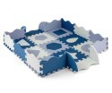 Mata piankowa puzzle Jolly 3x3 Shapes - Blue Milly Mally