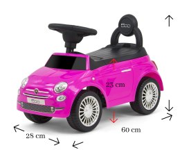 Pojazd Fiat 500 Pink Milly Mally