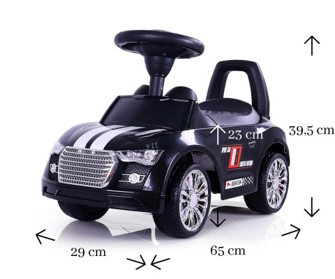 Pojazd Racer Black Milly Mally Pojazd Racer Black Milly Mally