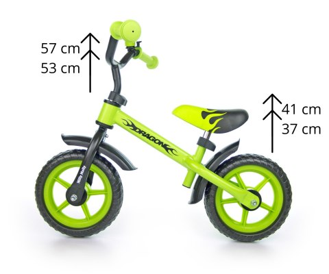 Rowerek Biegowy Dragon Green Milly Mally Rowerek Biegowy Dragon Green Milly Mally
