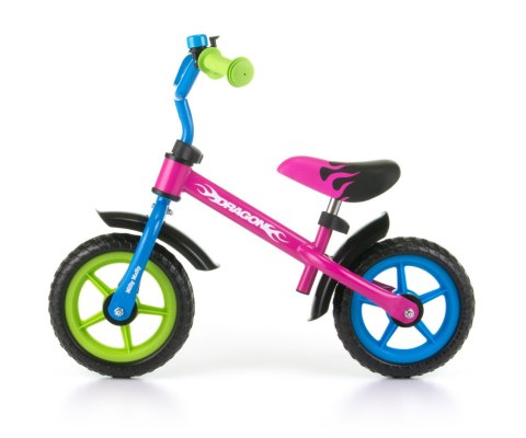 Rowerek Biegowy Dragon Multicolor Milly Mally Rowerek Biegowy Dragon Multicolor Milly Mally