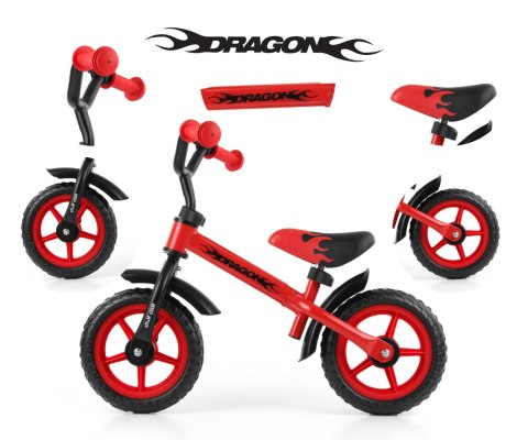 Rowerek Biegowy Dragon Red Milly Mally Rowerek Biegowy Dragon Red Milly Mally