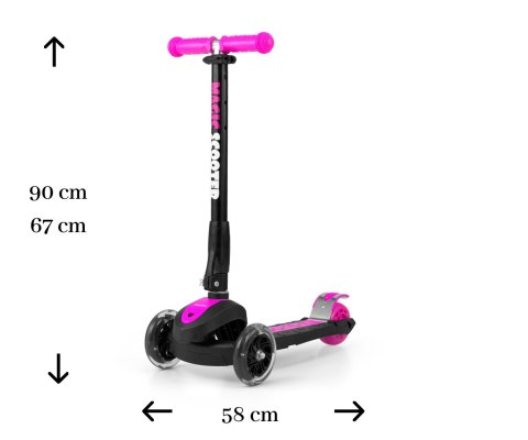 Scooter Magic Pink Milly Mally Scooter Magic Pink Milly Mally