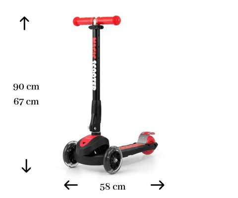 Scooter Magic Red Milly Mally Scooter Magic Red Milly Mally