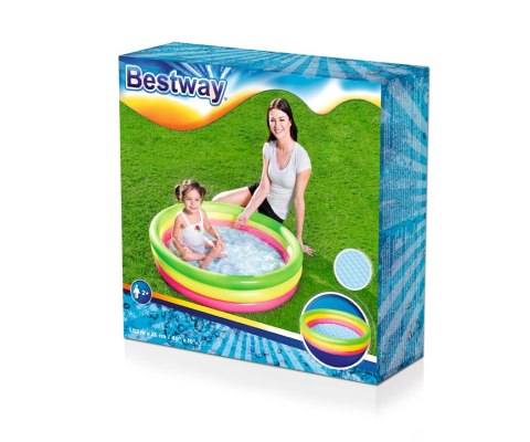 Bestway BESTWAY 51104 BASEN DMUCHANY TRZY KOLORY MEDIUM 102cm x 25cm