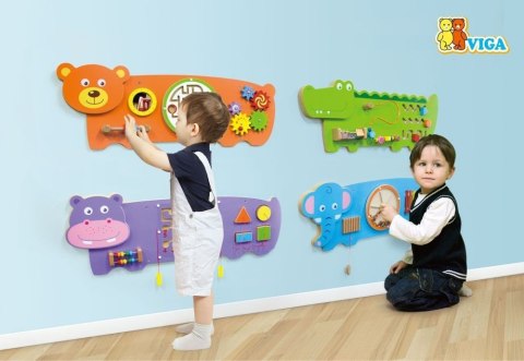 Viga Viga 50472 Sensoryczna tablica manipulacyjna - słoń Viga Viga 50472 Sensoryczna tablica manipulacyjna - słoń