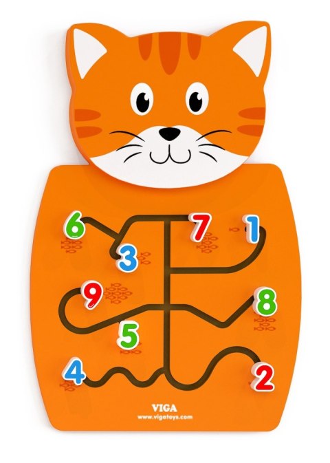 Viga Viga 50676 Sensoryczna tablica manipulacyjna - kotek Viga Viga 50676 Sensoryczna tablica manipulacyjna - kotek