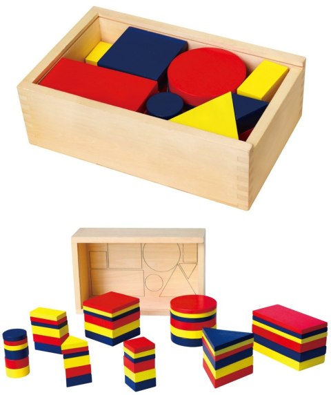 Viga Viga 56164 Klocki logiczne - figury geometryczne Viga Viga 56164 Klocki logiczne - figury geometryczne