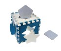 Mata piankowa puzzle Jolly 3x3 Shapes - Blue Milly Mally