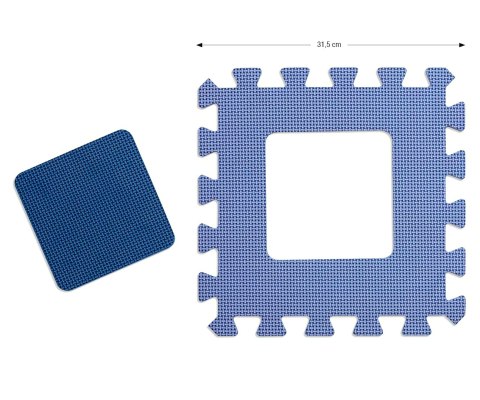 Mata piankowa puzzle Jolly 3x3 Shapes - Blue Milly Mally Mata piankowa puzzle Jolly 3x3 Shapes - Blue Milly Mally