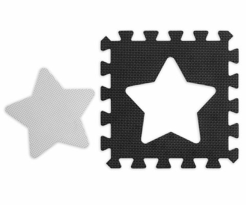 Mata piankowa puzzle Jolly 3x3 Shapes - Grey Milly Mally Mata piankowa puzzle Jolly 3x3 Shapes - Grey Milly Mally