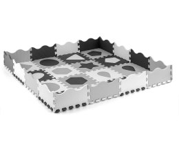 Mata piankowa puzzle Jolly 4x4 Shapes - Grey Milly Mally