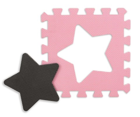 Mata piankowa puzzle Jolly 4x4 Shapes - Pink Grey Milly Mally Mata piankowa puzzle Jolly 4x4 Shapes - Pink Grey Milly Mally