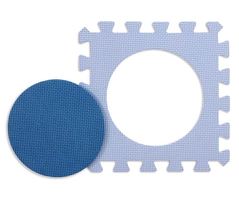 Mata piankowa puzzle Jolly 4x4 Shapes - Blue Milly Mally Mata piankowa puzzle Jolly 4x4 Shapes - Blue Milly Mally
