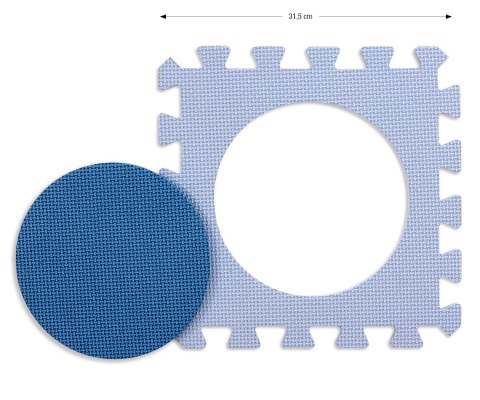 Mata piankowa puzzle Jolly 4x4 Shapes - Blue Milly Mally Mata piankowa puzzle Jolly 4x4 Shapes - Blue Milly Mally