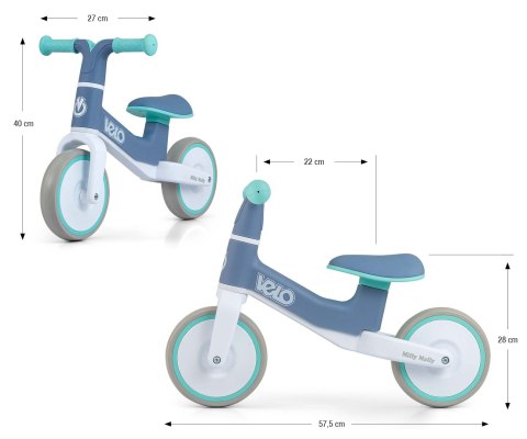 Rowerek Biegowy Velo Mint Milly Mally Rowerek Biegowy Velo Mint Milly Mally