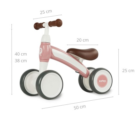 Pojazd Cutey Retro Pink Qplay Pojazd Cutey Retro Pink Qplay