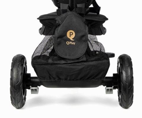 Rowerek Trójkołowy Rito Deluxe Rubber Black Qplay Rowerek Trójkołowy Rito Deluxe Rubber Black Qplay