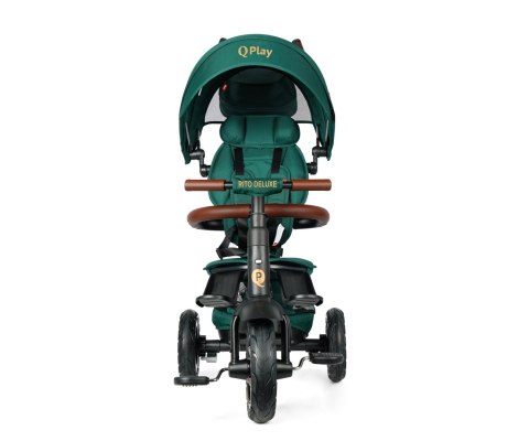 Rowerek Trójkołowy Rito Deluxe Rubber Green Qplay Rowerek Trójkołowy Rito Deluxe Rubber Green Qplay