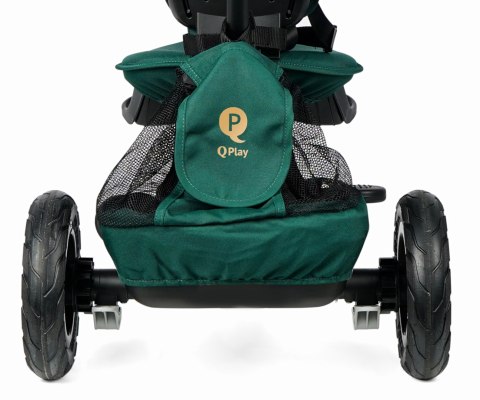 Rowerek Trójkołowy Rito Deluxe Rubber Green Qplay Rowerek Trójkołowy Rito Deluxe Rubber Green Qplay