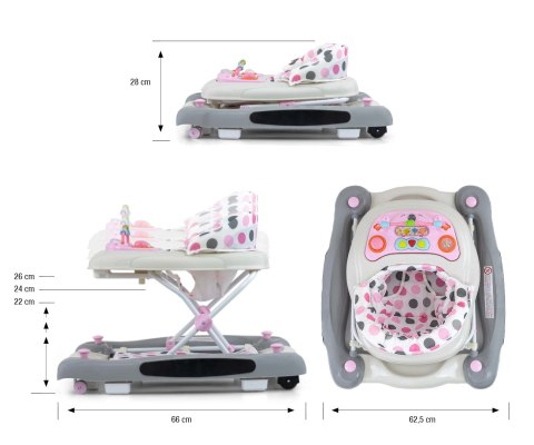 Chodzik dla Dziecka Patrol Plus Pastel Dots Milly Mally