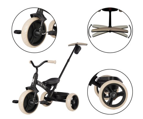 Qplay Rowerek Trójkołowy Elite Pro Black Qplay