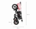 Rowerek Trójkołowy Rito Rubber Pink Qplay