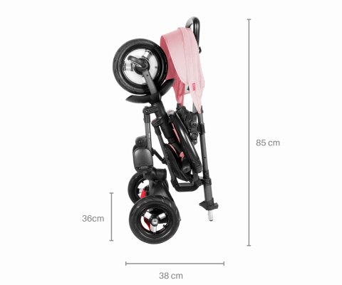 Rowerek Trójkołowy Rito Rubber Pink Qplay Rowerek Trójkołowy Rito Rubber Pink Qplay