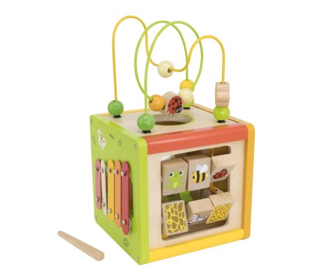 Viga 44716 Kostka edukacyjna 5w1 z labiryntami i cymbałkami Viga Viga 44716 Kostka edukacyjna 5w1 z labiryntami i cymbałkami Viga