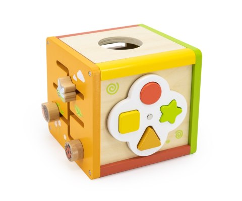 Viga 44716 Kostka edukacyjna 5w1 z labiryntami i cymbałkami Viga Viga 44716 Kostka edukacyjna 5w1 z labiryntami i cymbałkami Viga