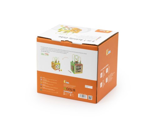 Viga 44716 Kostka edukacyjna 5w1 z labiryntami i cymbałkami Viga Viga 44716 Kostka edukacyjna 5w1 z labiryntami i cymbałkami Viga