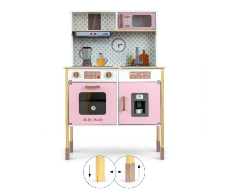 Drewniana kuchnia Bjorn - Pink Milly Mally Drewniana kuchnia Bjorn - Pink Milly Mally