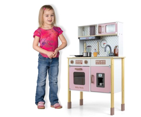 Drewniana kuchnia Bjorn - Pink Milly Mally Drewniana kuchnia Bjorn - Pink Milly Mally