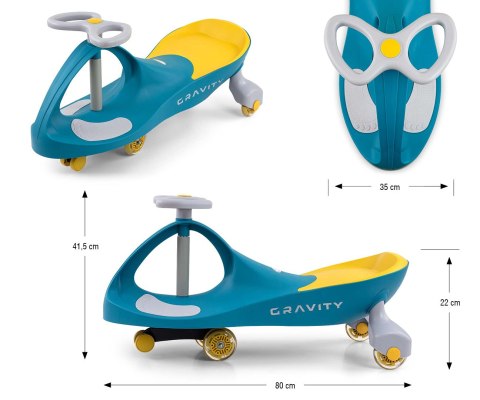 Jeździk Grawitacyjny Gravity Green Yellow Milly Mally Jeździk Grawitacyjny Gravity Green Yellow Milly Mally