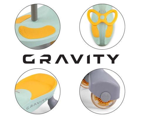 Jeździk Grawitacyjny Gravity Lime Yellow Milly Mally Jeździk Grawitacyjny Gravity Lime Yellow Milly Mally