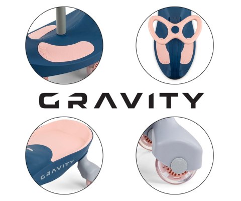 Jeździk Grawitacyjny Gravity Navy Pink Milly Mally Jeździk Grawitacyjny Gravity Navy Pink Milly Mally