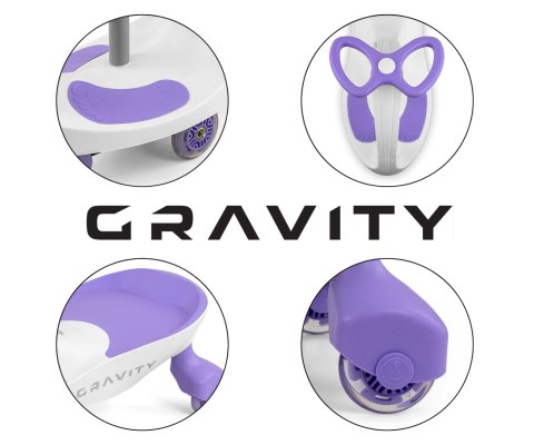 Jeździk Grawitacyjny Gravity White Purple Milly Mally Jeździk Grawitacyjny Gravity White Purple Milly Mally