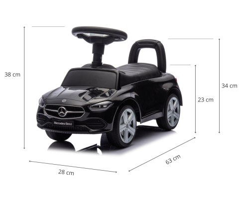 Jeździk dla dzieci MERCEDES C-Class S Black Milly Mally Jeździk dla dzieci MERCEDES C-Class S Black Milly Mally