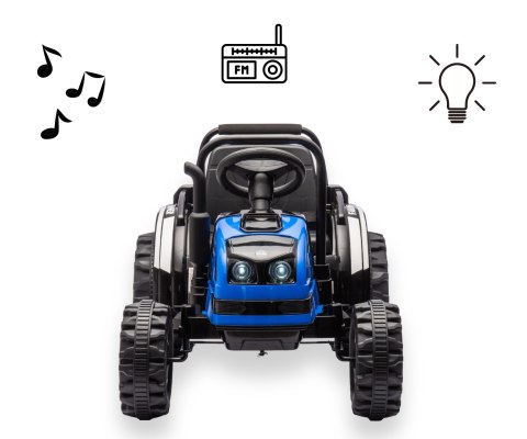 Milly Mally Jeździk na akumulator Traktor z przyczepą Farmer Blue Milly Mally Jeździk na akumulator Traktor z przyczepą Farmer Blue