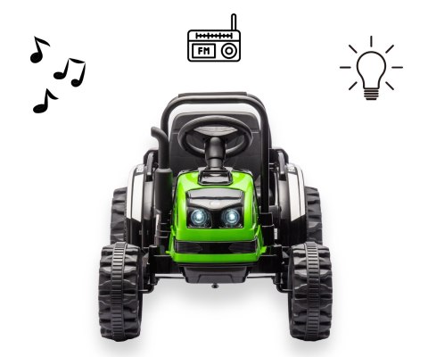Milly Mally Jeździk na akumulator Traktor z przyczepą Farmer Green Milly Mally Jeździk na akumulator Traktor z przyczepą Farmer Green