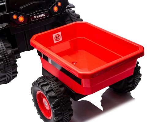 Milly Mally Jeździk na akumulator Traktor z przyczepą Farmer Red Milly Mally Jeździk na akumulator Traktor z przyczepą Farmer Red