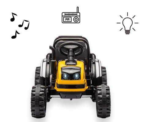Milly Mally Jeździk na akumulator Traktor z przyczepą Farmer Yellow Milly Mally Jeździk na akumulator Traktor z przyczepą Farmer Yellow