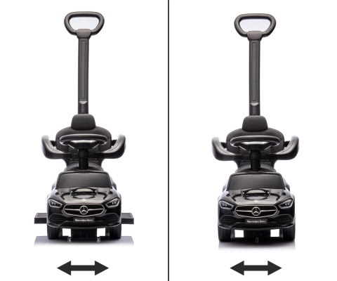 Jeździk z rączką MERCEDES C-Class Deluxe Black Milly Mally Jeździk z rączką MERCEDES C-Class Deluxe Black Milly Mally