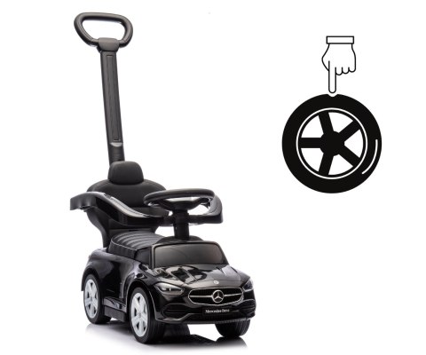 Jeździk z rączką MERCEDES C-Class Deluxe Black Milly Mally Jeździk z rączką MERCEDES C-Class Deluxe Black Milly Mally