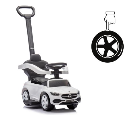 Jeździk z rączką MERCEDES C-Class Deluxe White Milly Mally Jeździk z rączką MERCEDES C-Class Deluxe White Milly Mally