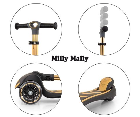 Hulajnoga trójkołowa Scooter Boogie Golden Milly Mally Hulajnoga trójkołowa Scooter Boogie Golden Milly Mally