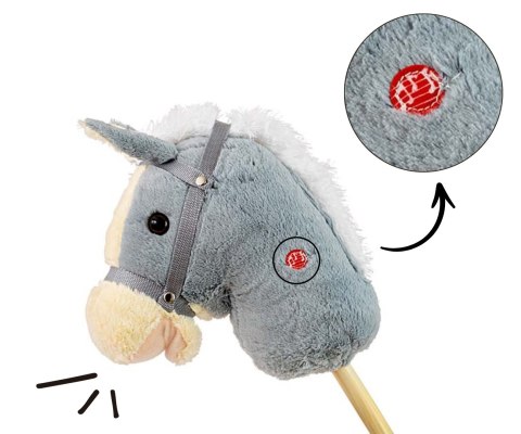 Milly Mally Hobby Koń na Kiju Grey Milly Mally Hobby Koń na Kiju Grey