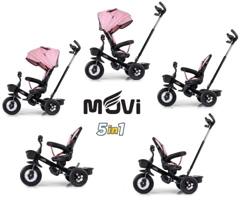 Milly Mally Tricycle Movi Black-Pink