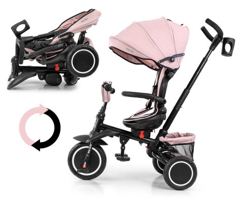 Milly Mally Rowerek Trójkołowy Stanley Rubber New Pink Milly Mally Rowerek Trójkołowy Stanley Rubber New Pink
