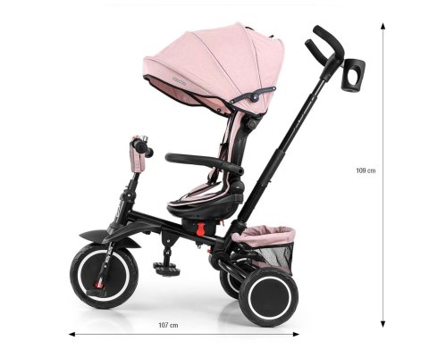 Milly Mally Rowerek Trójkołowy Stanley Rubber New Pink Milly Mally Rowerek Trójkołowy Stanley Rubber New Pink